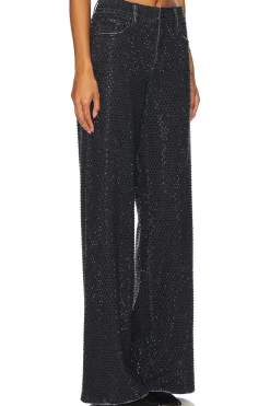 Women Alice + Olivia Pants>Trish Embellished Baggy Jean