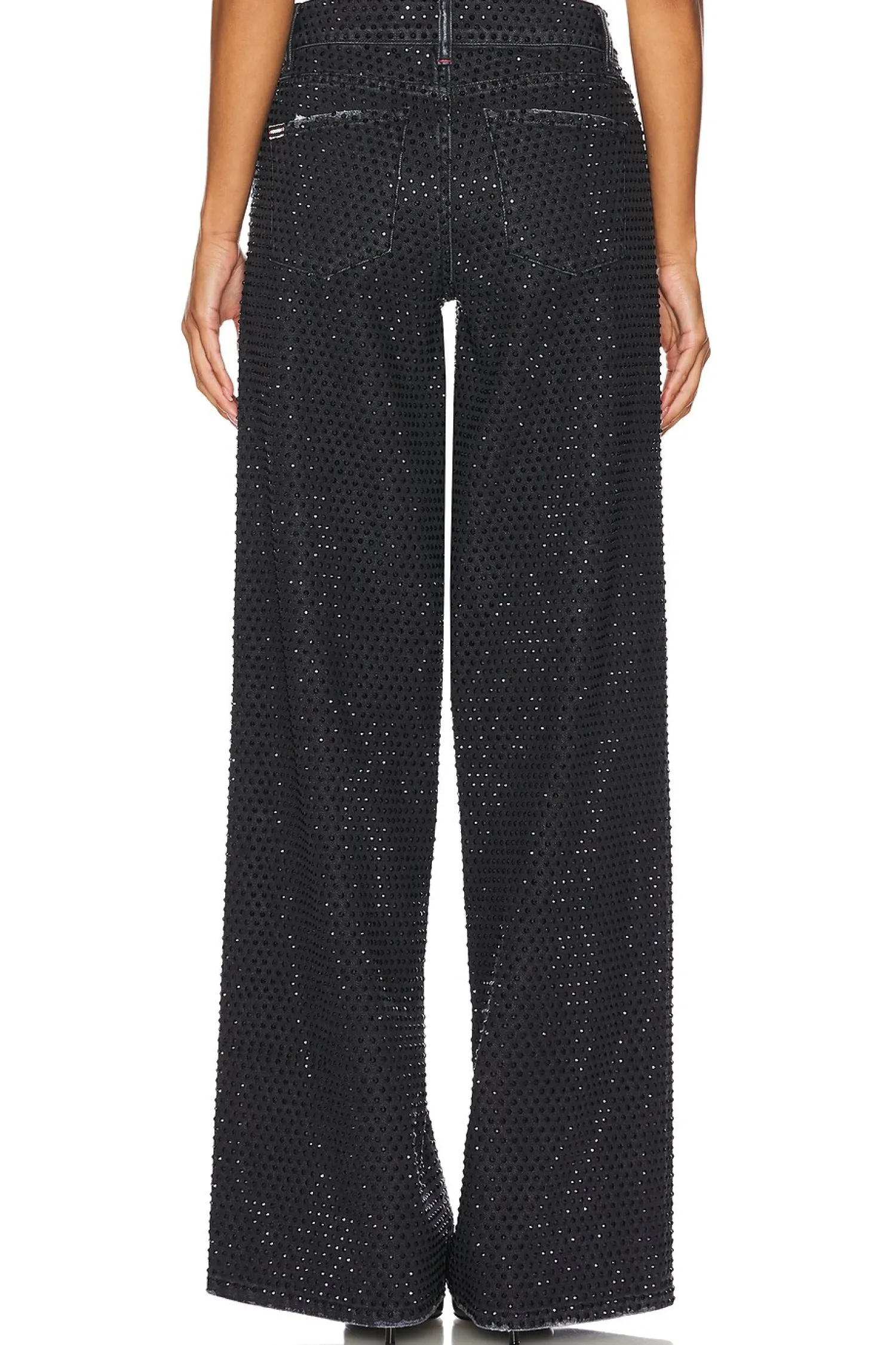Women Alice + Olivia Pants>Trish Embellished Baggy Jean