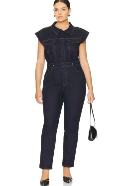 Women Good American Jumpsuits>Trucker Jumpsuit