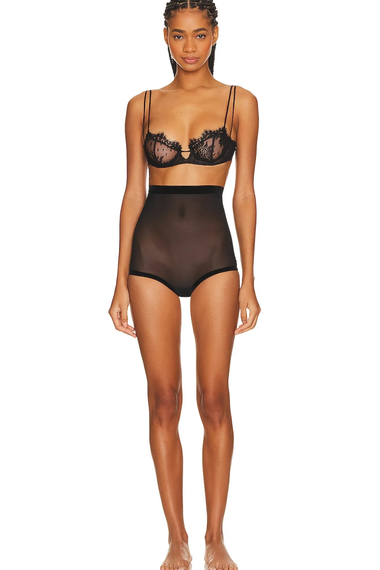 Women Wolford Lingerie & Sleepwear>Tulle Control High Waist Shapewear Panty
