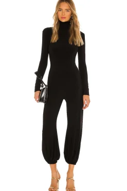 Women Norma Kamali Jumpsuits>Turtleneck Jog Jumpsuit