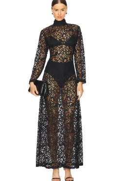 Women SWF Dresses>Turtleneck Maxi Dress