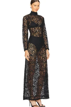 Women SWF Dresses>Turtleneck Maxi Dress