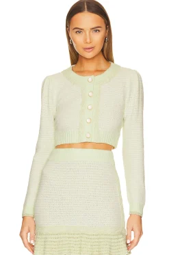 Women LoveShackFancy Matching Sets>Twain Crop Cardigan