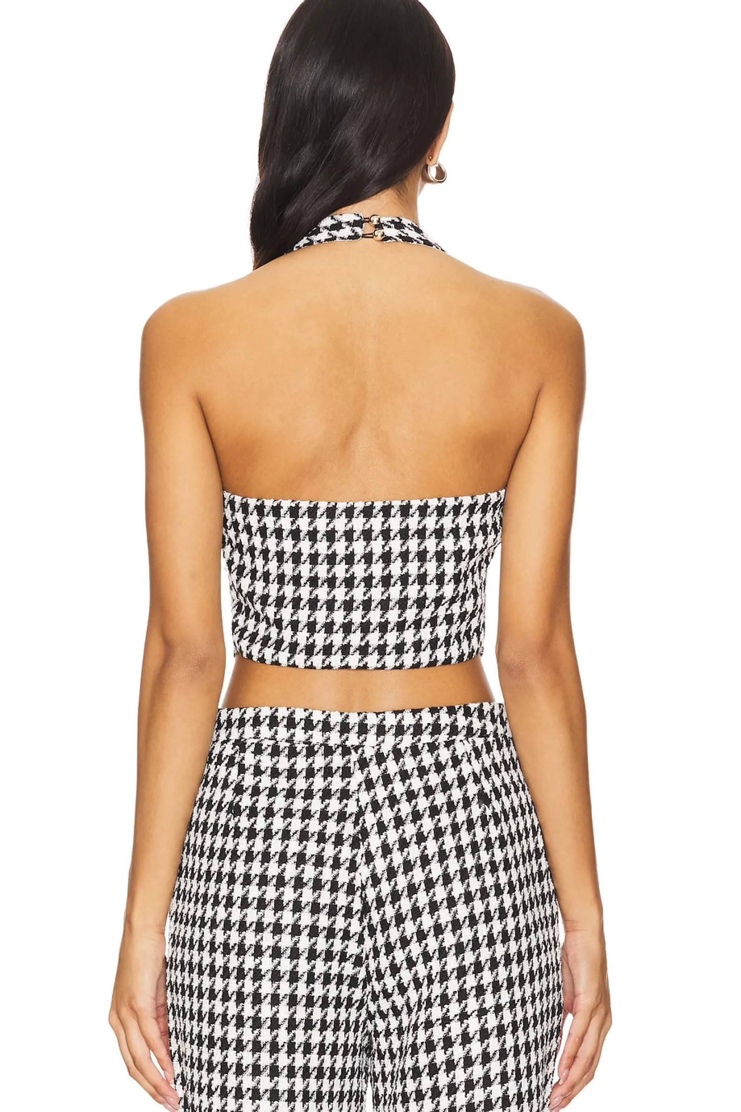 Women SNDYS Matching Sets>Tweed Halter Top