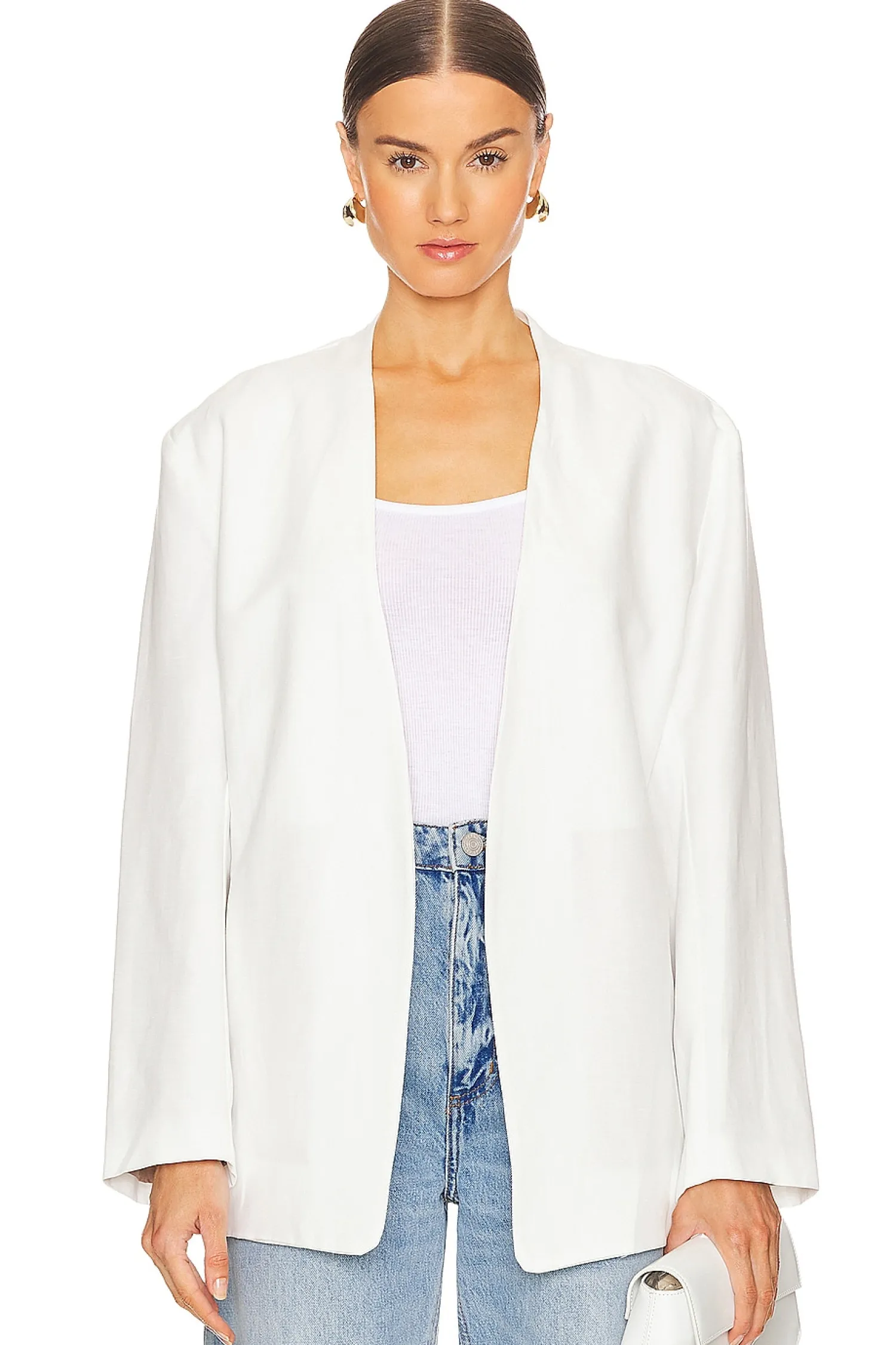 Women Enza Costa Jackets & Coats>Twill Relaxed Blazer