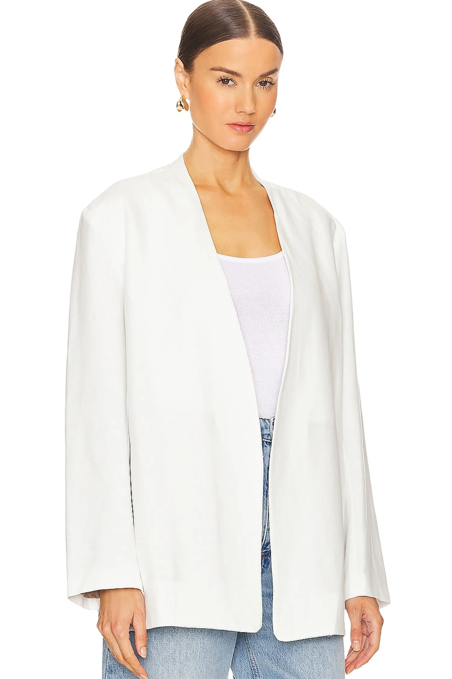 Women Enza Costa Jackets & Coats>Twill Relaxed Blazer