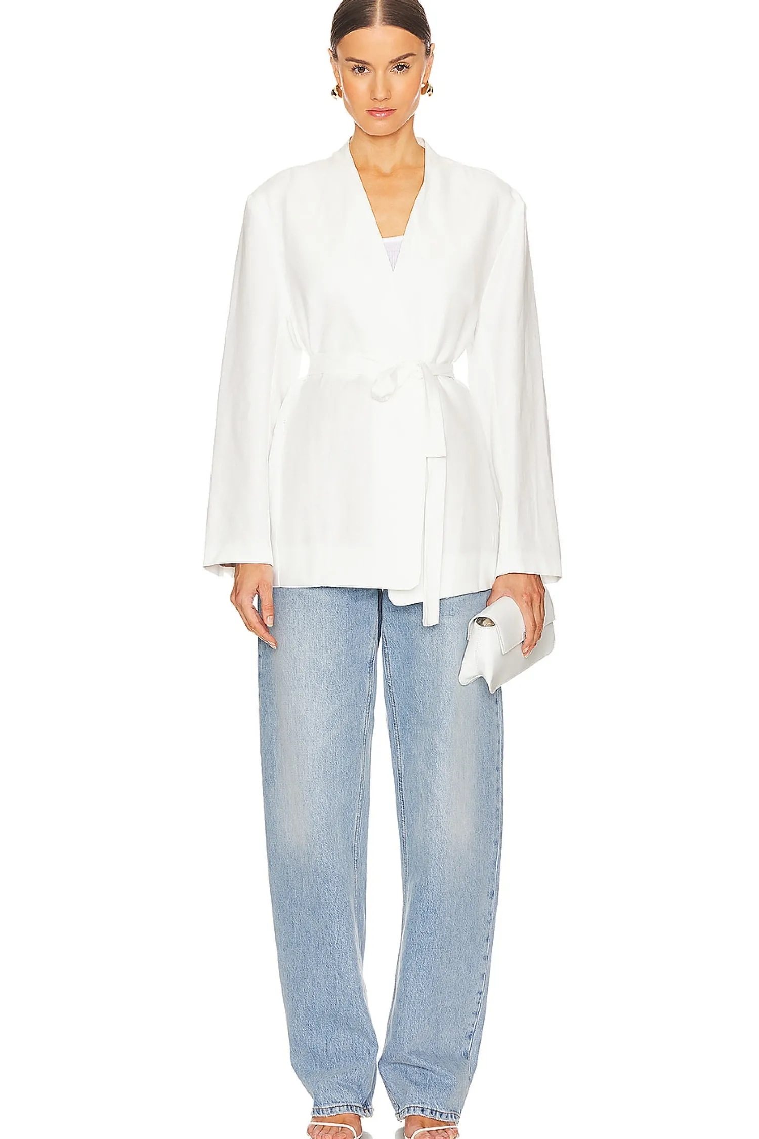 Women Enza Costa Jackets & Coats>Twill Relaxed Blazer
