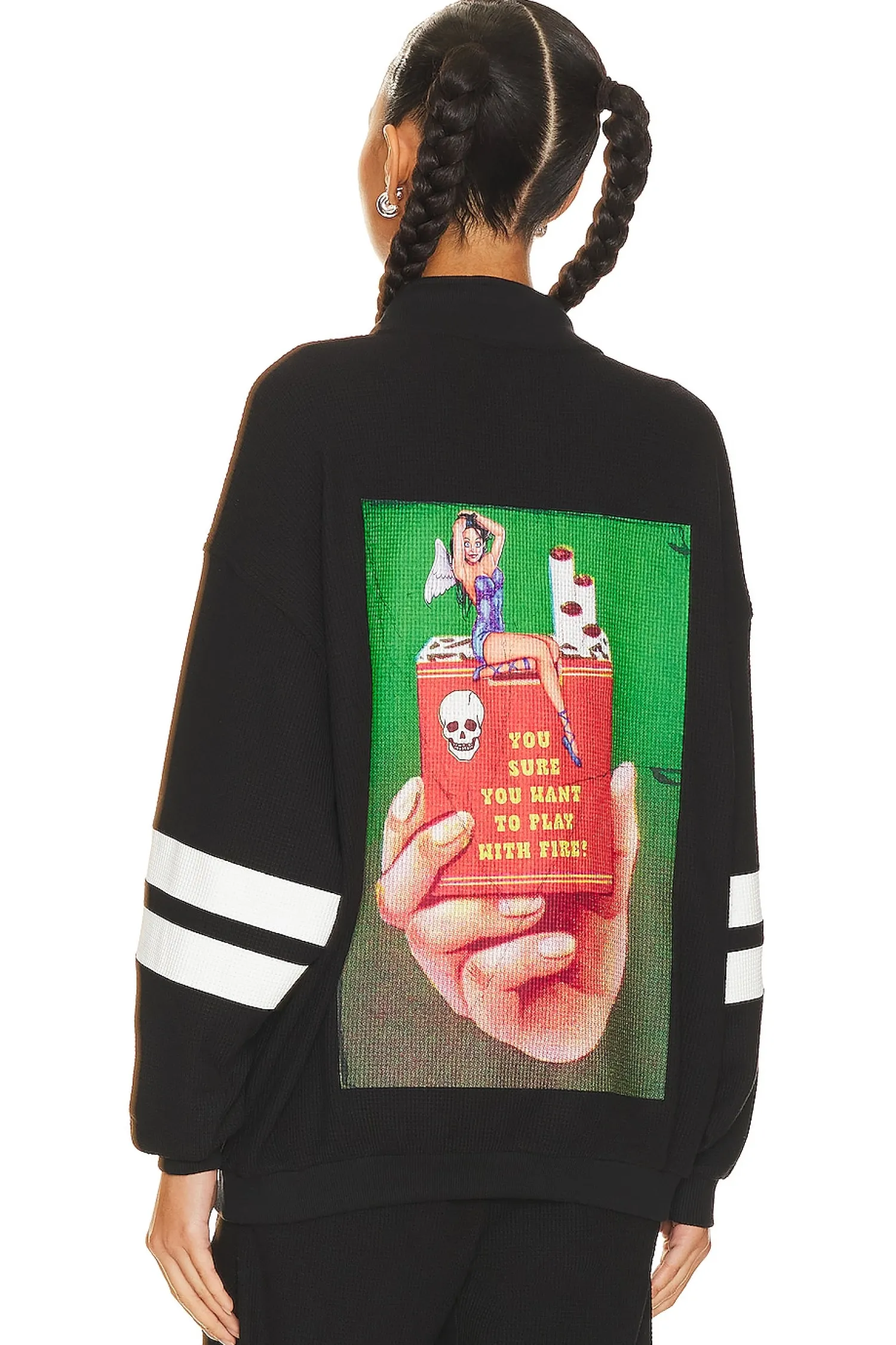 Women Boys Lie Loungewear>Twin Flame Thermal Crewneck