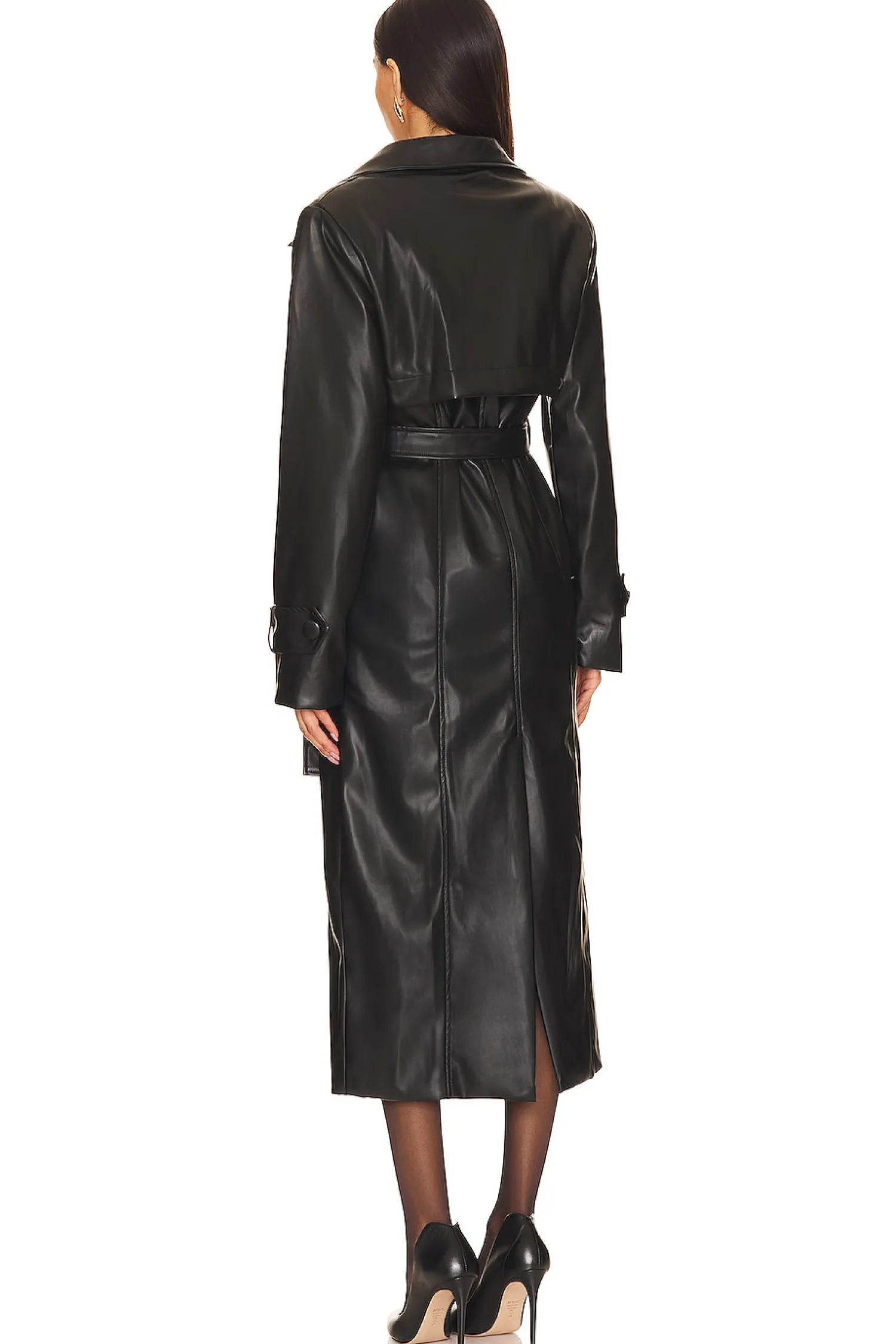 Women SNDYS Jackets & Coats>Tyra Faux Leather Trench