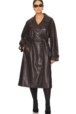 Women Good American Jackets & Coats>Uniform Trench