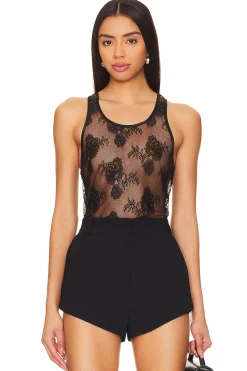 Women fleur du mal Lingerie & Sleepwear>Unisex Bouquet Lace Tank