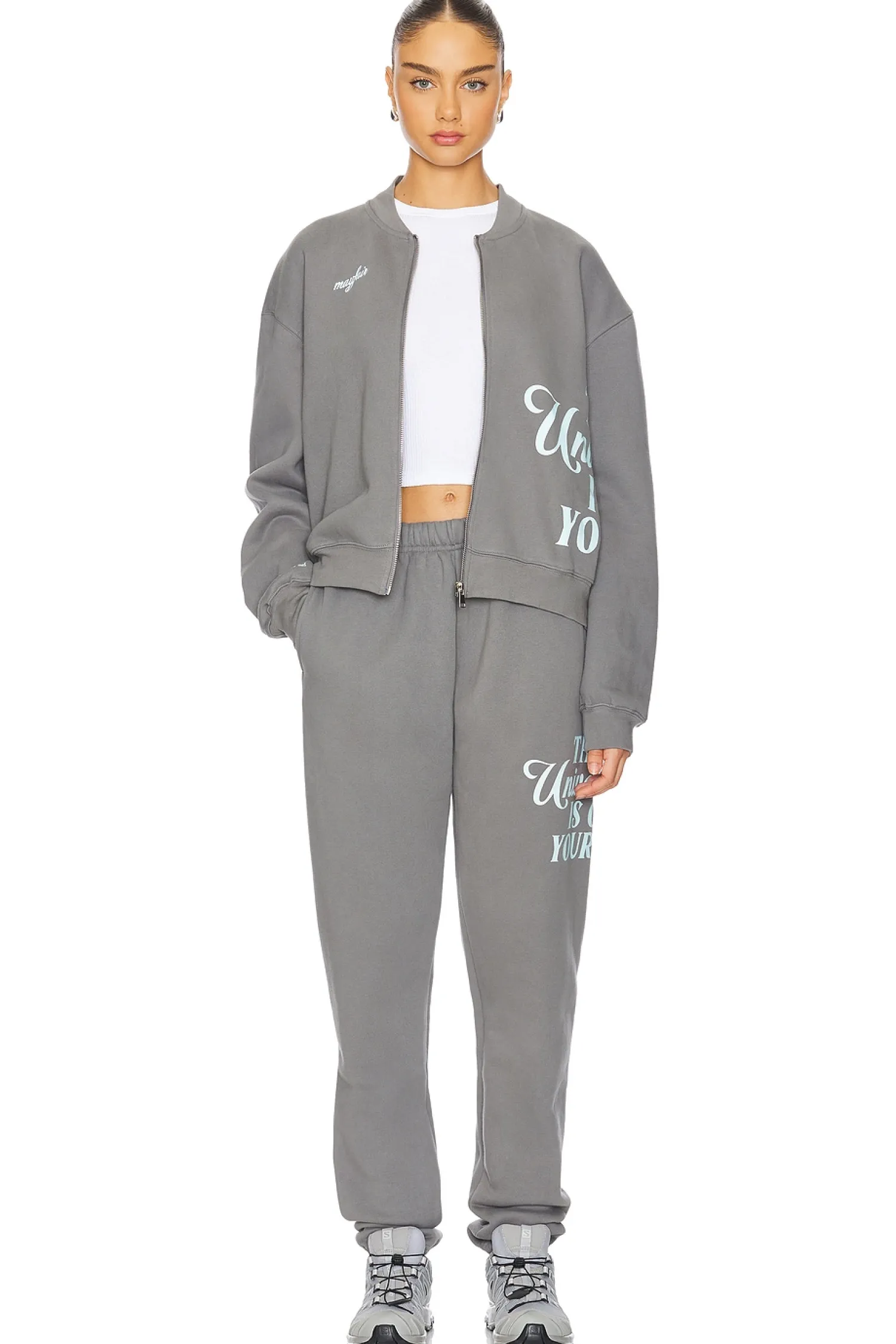 Women The Mayfair Group Loungewear>Universe Is On Your Side Zip Up Jacket