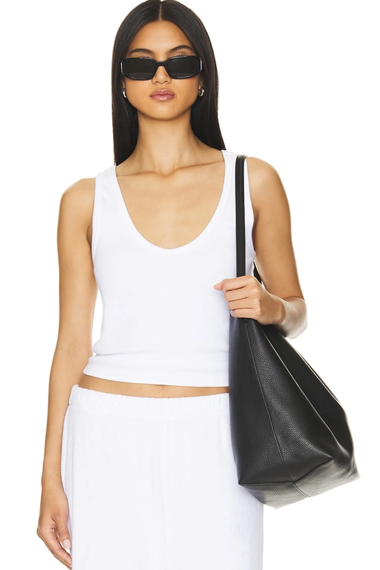 Women perfectwhitetee Matching Sets>V Neck Blondie Tank Top