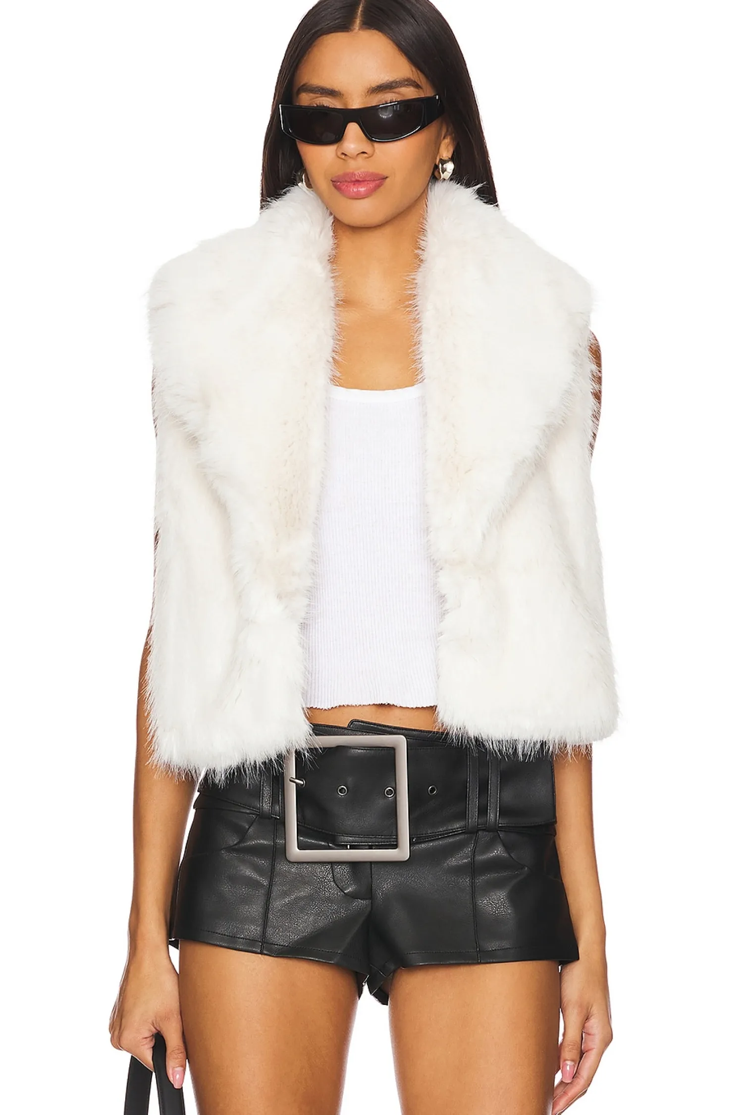Women SAM. Jackets & Coats>Vanessa Faux Fur Vest