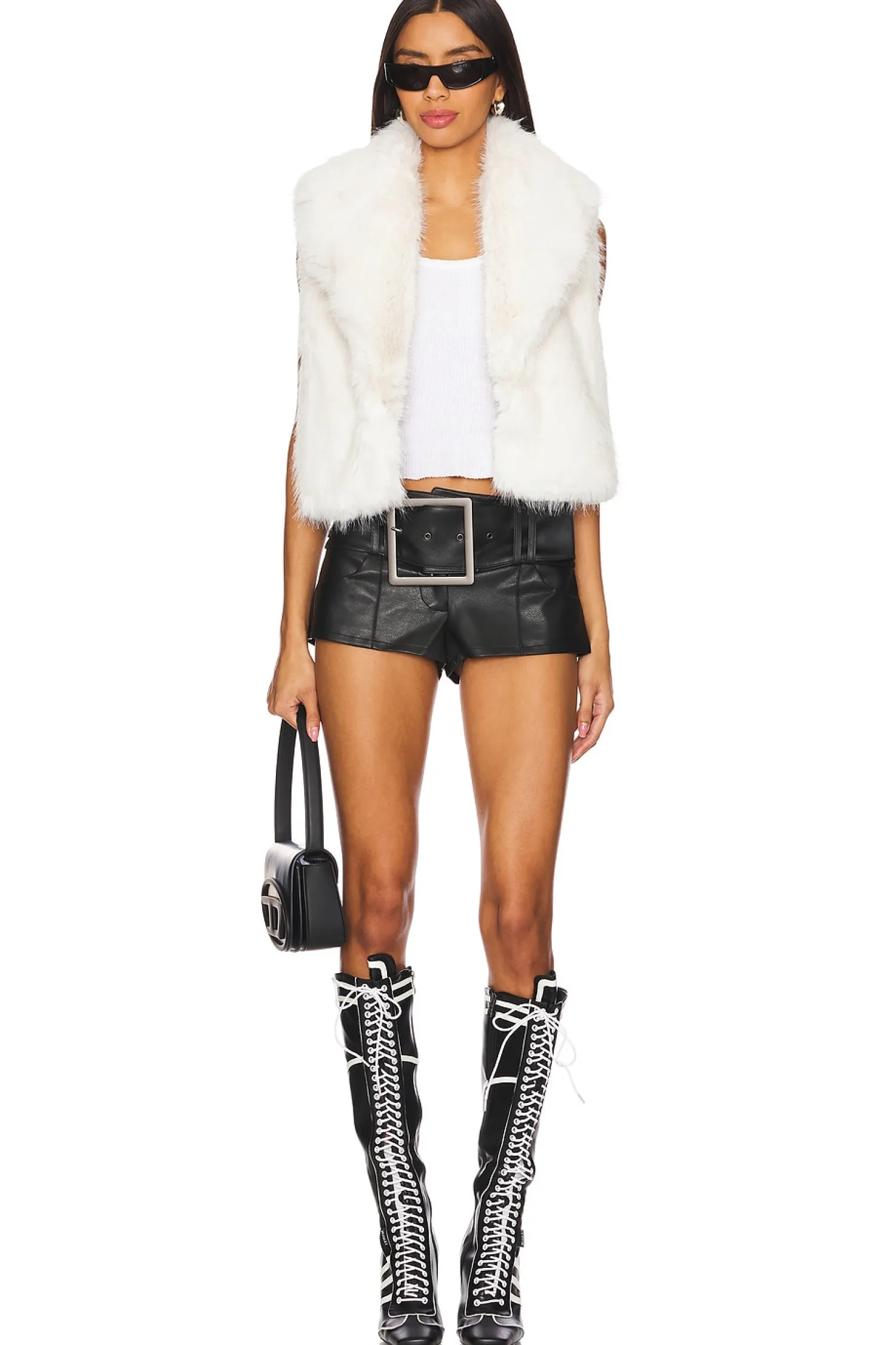 Women SAM. Jackets & Coats>Vanessa Faux Fur Vest