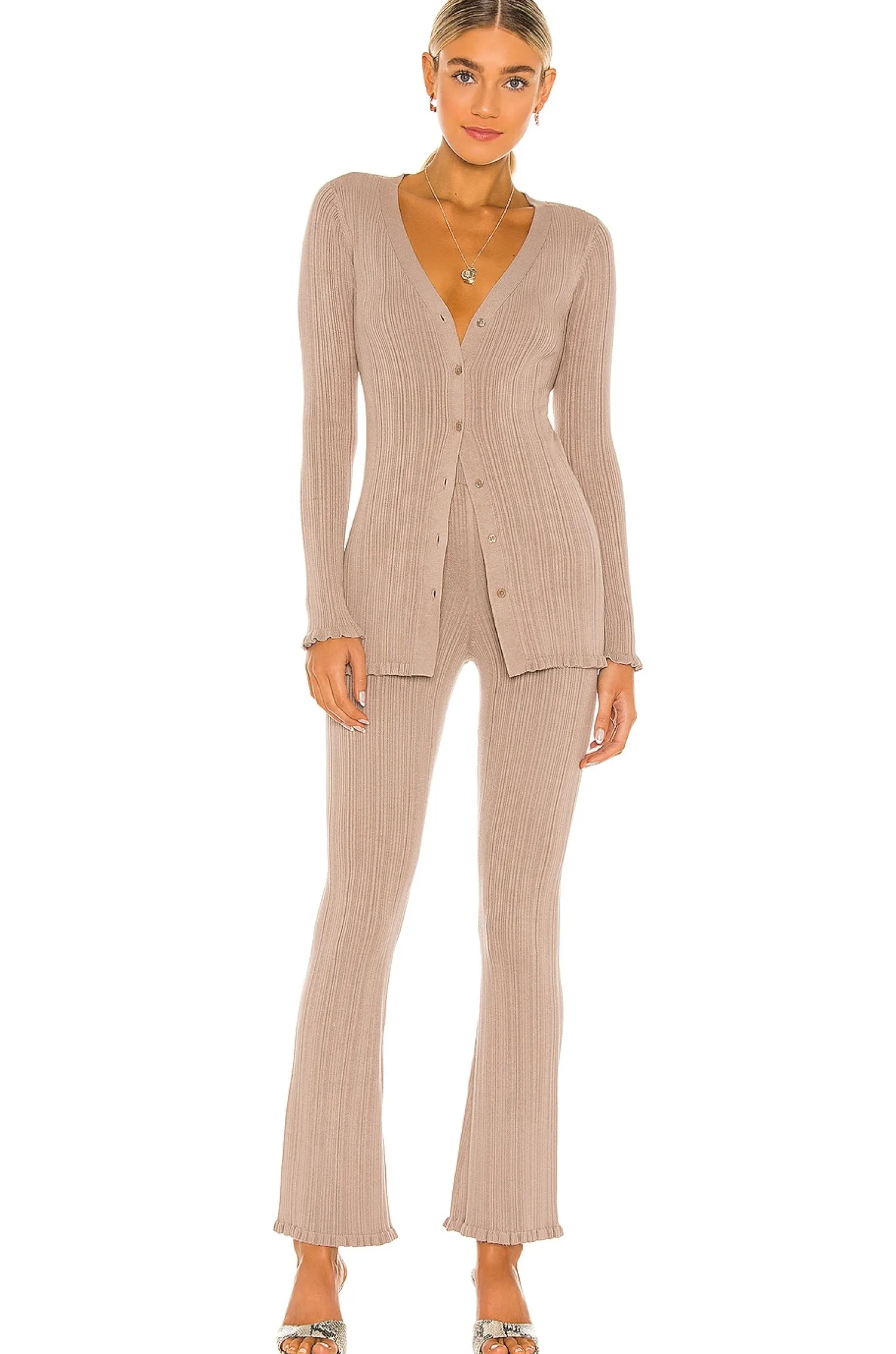 Women Tularosa Loungewear>Variegated Rib Pant