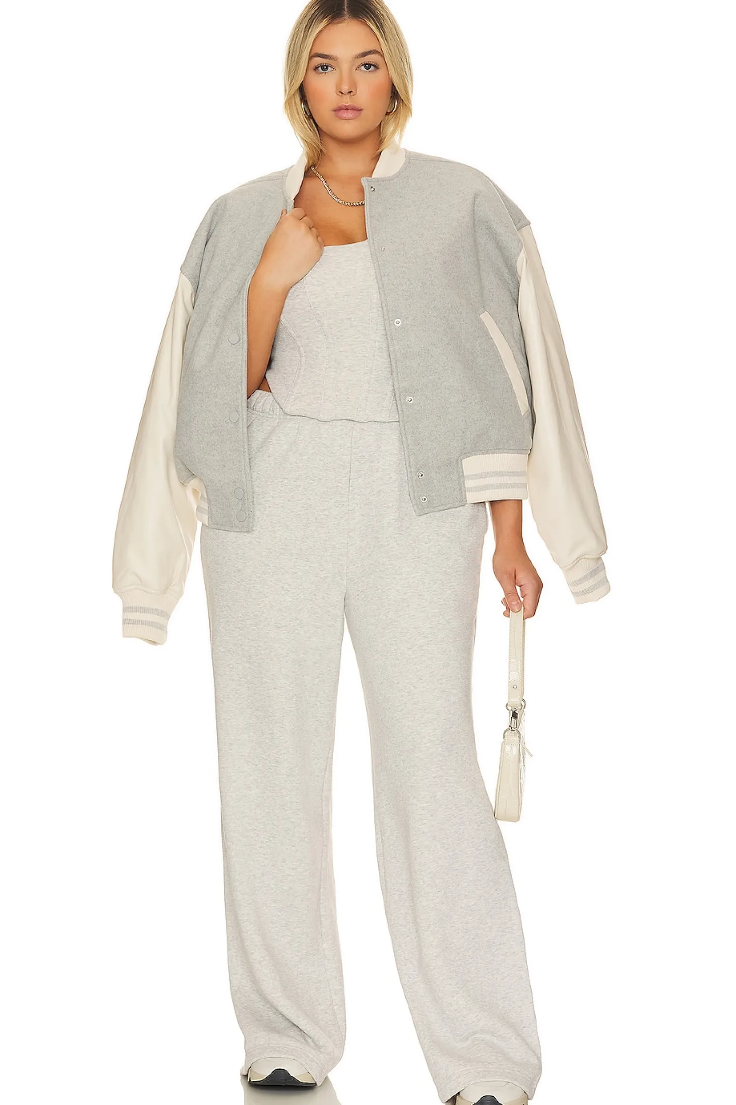 Women Good American Jackets & Coats>Varsity Bomber
