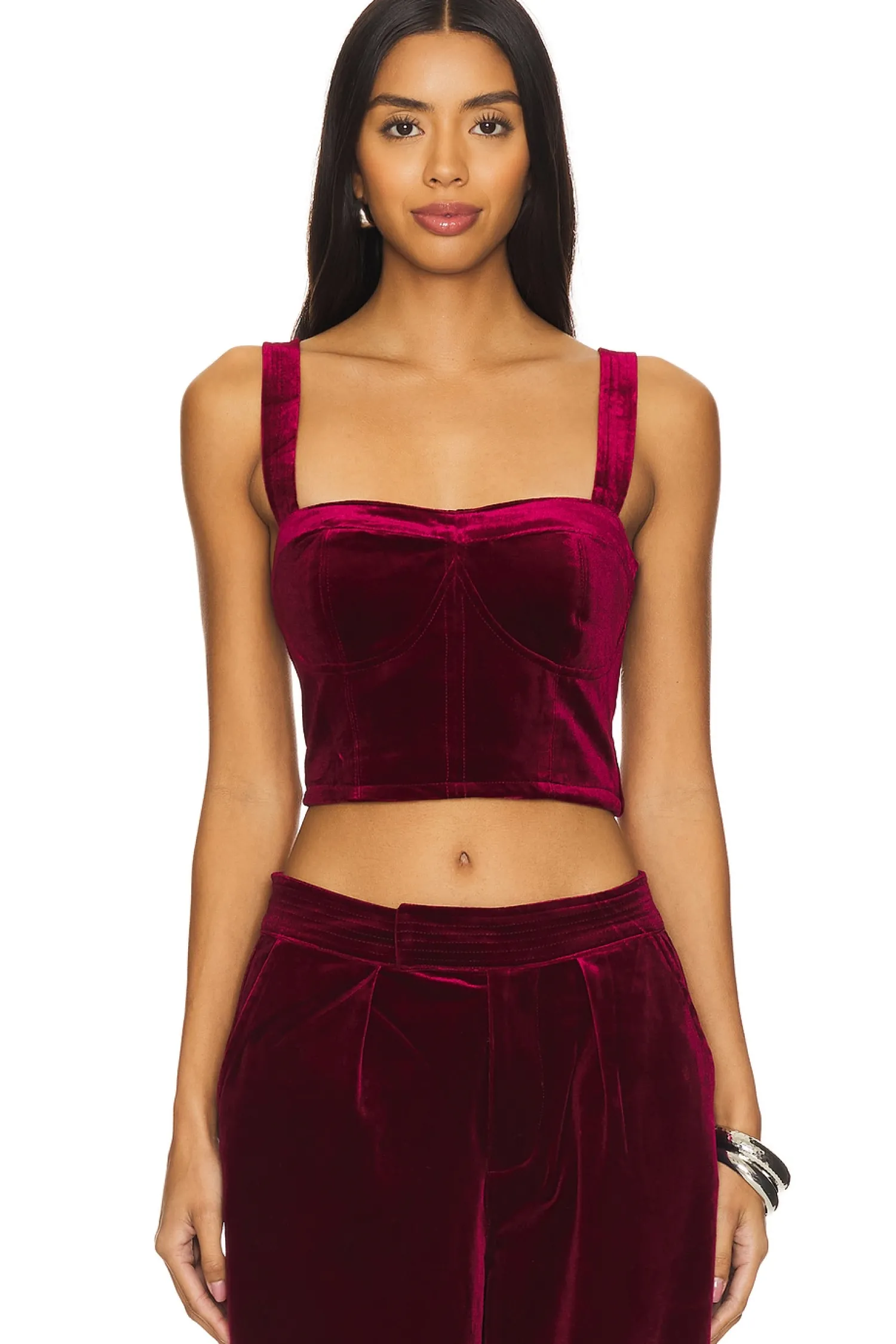 Women BLANKNYC Matching Sets>Velvet Crop Top