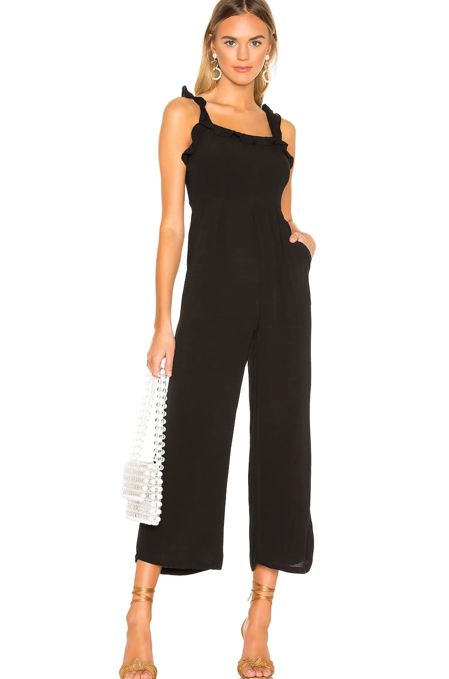 Women superdown Jumpsuits>Victoria Ruffle Jumpsuit