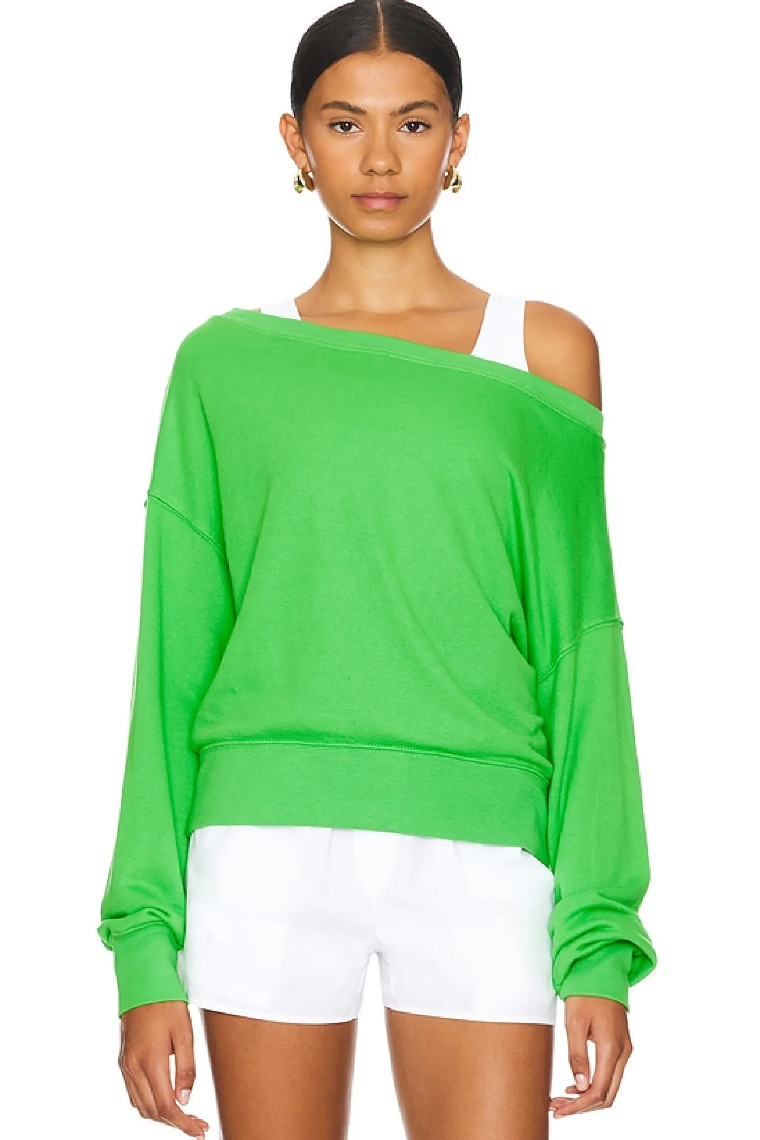 Women Spiritual Gangster Loungewear>Vida Off Shoulder Sweatshirt