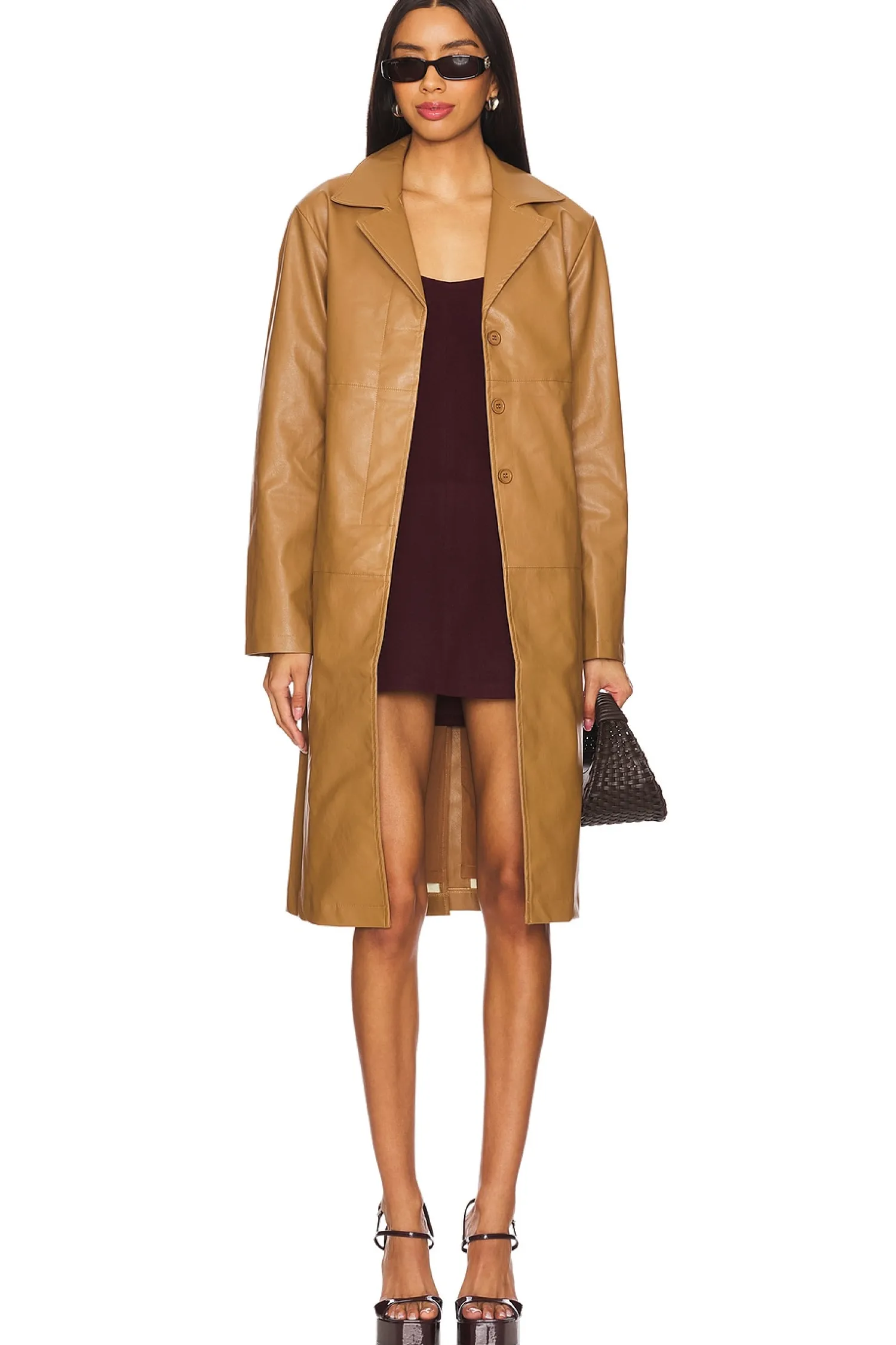Women superdown Jackets & Coats>Viktoria Faux Leather Coat
