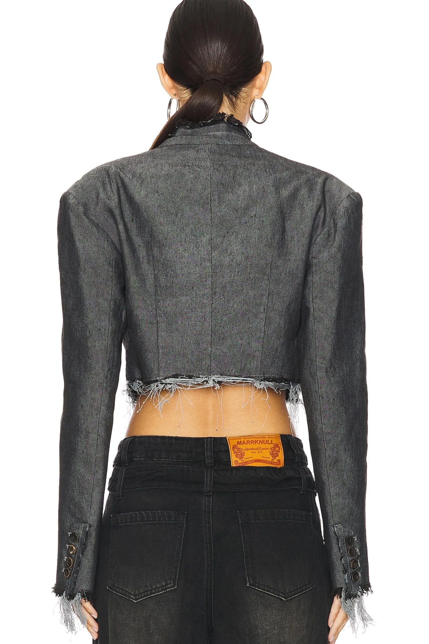 Women MARRKNULL Jackets & Coats>Washed Flower Blazer
