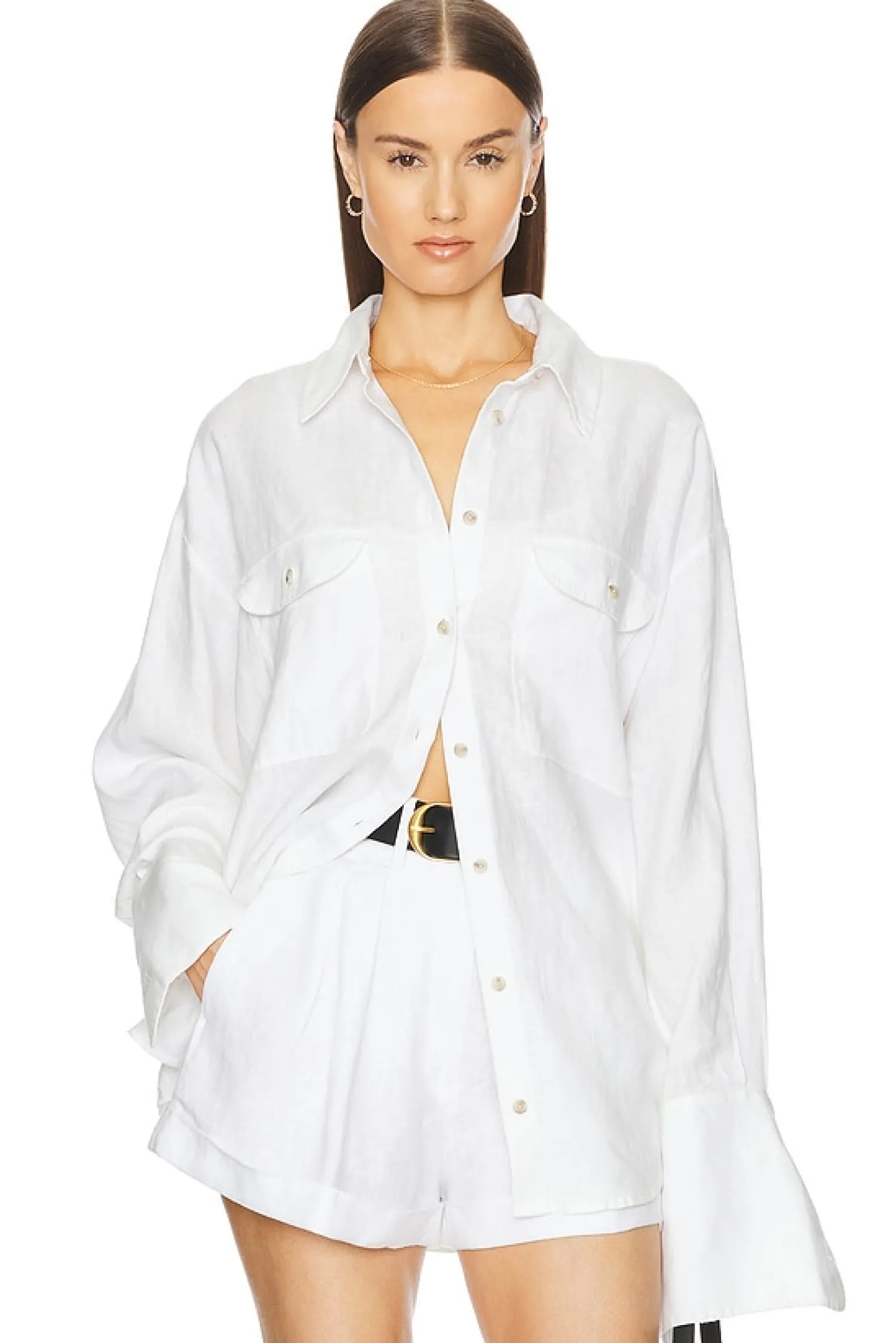 Women Helsa Matching Sets>Washed Linen Shirt