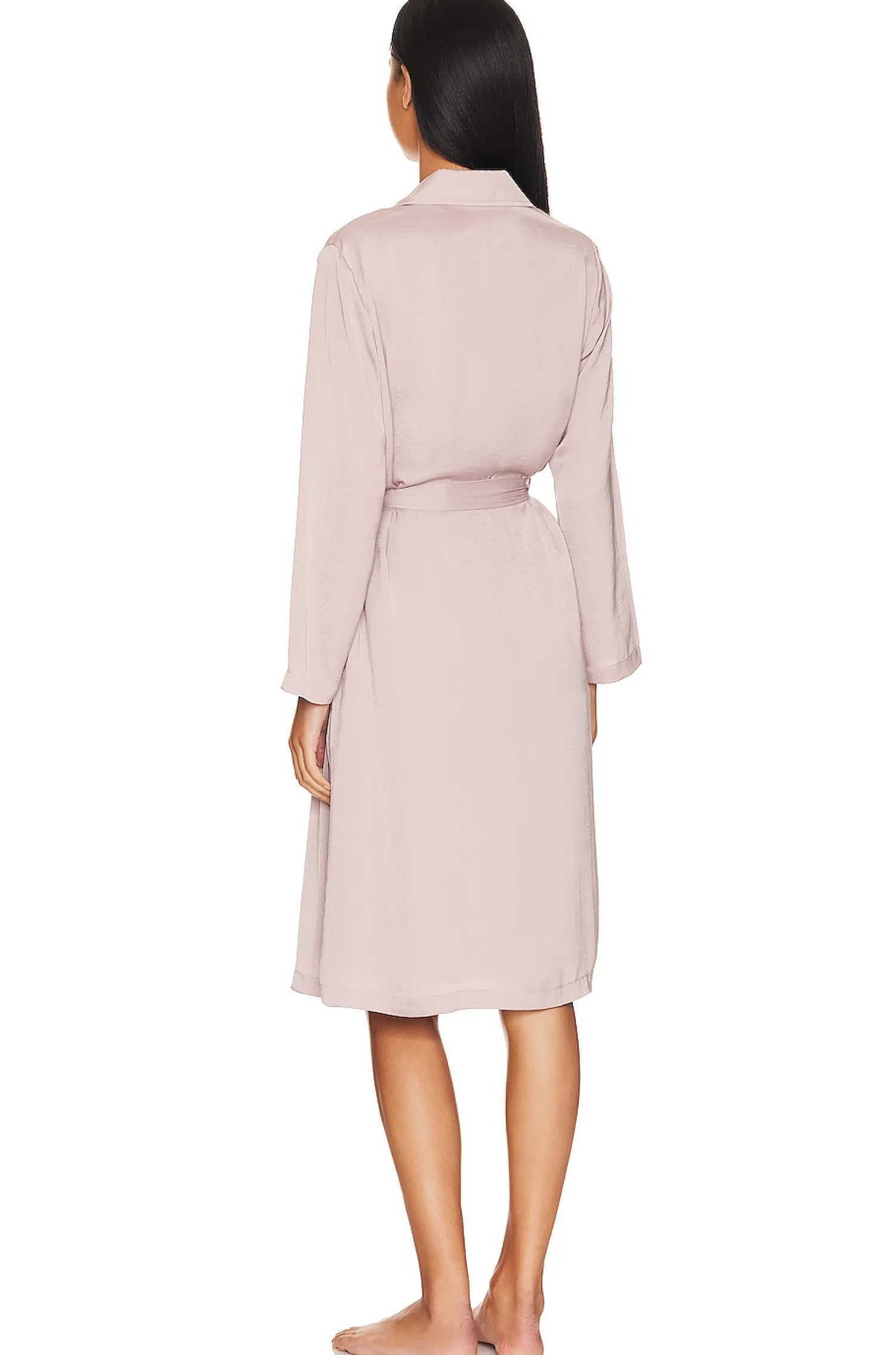 Women Barefoot Dreams Lingerie & Sleepwear>Washed Satin Notch Collar Robe