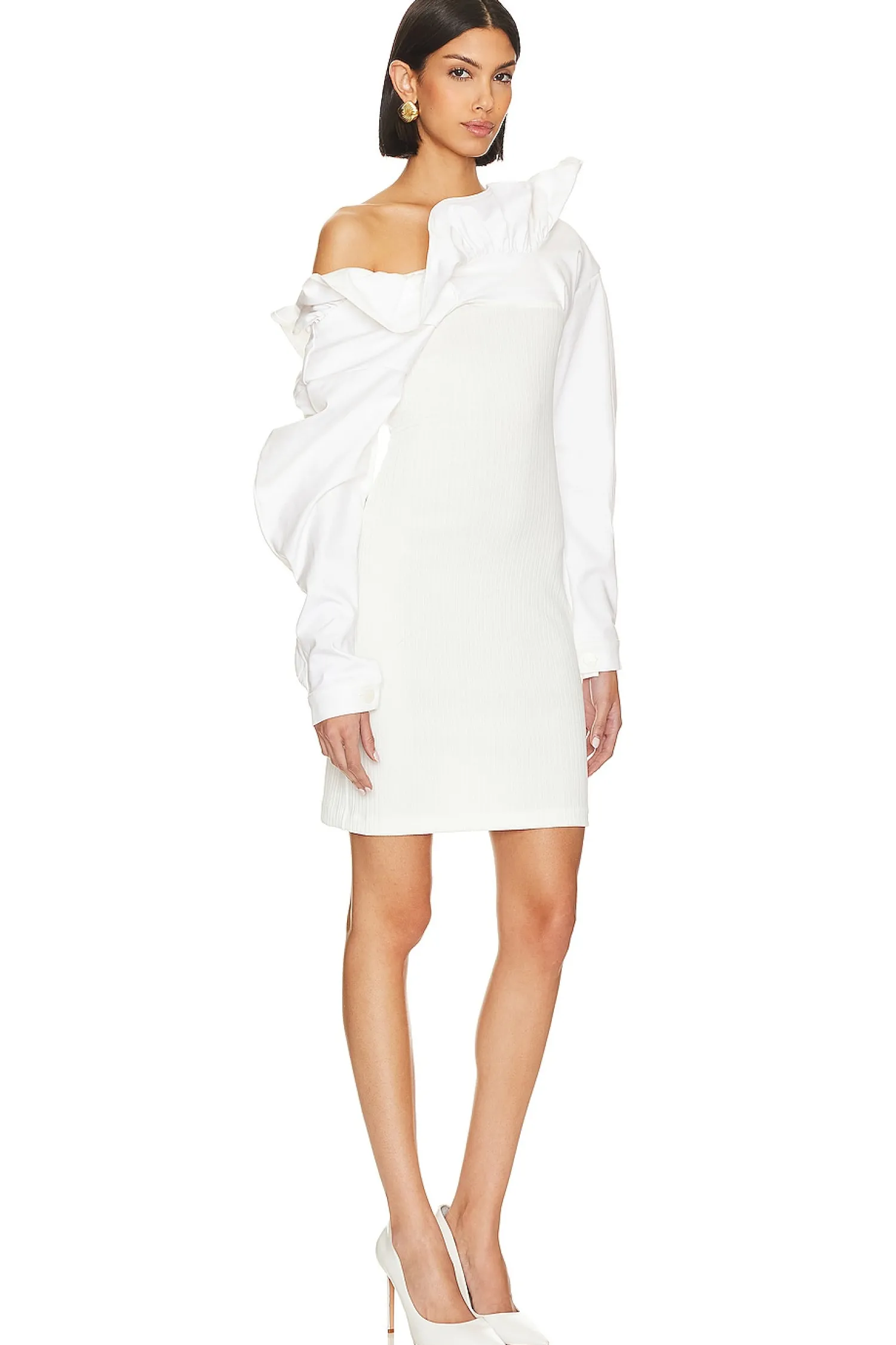 Women AAIZEL Dresses>Wave Ruffle Mini Dress