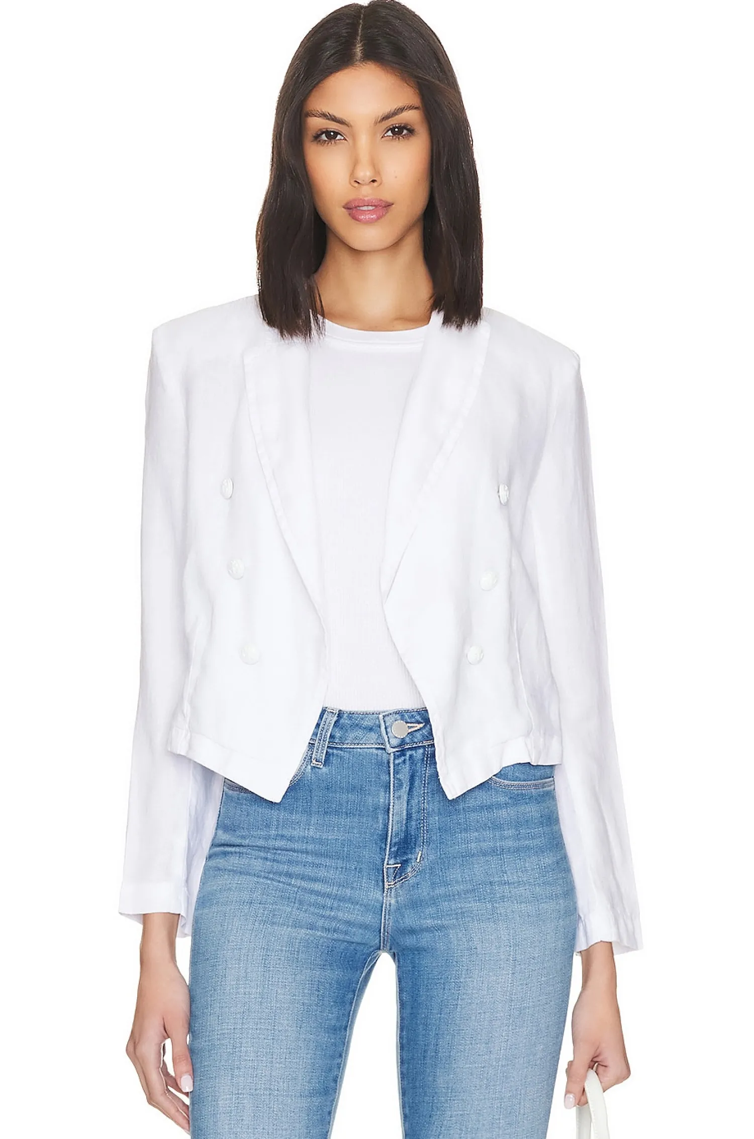 Women L'AGENCE Jackets & Coats>Wayne Crop Double Breasted Jacket