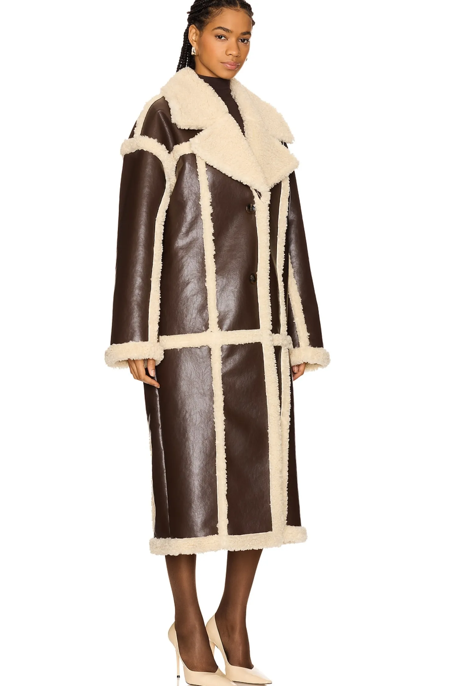 Women Lovers and Friends Jackets & Coats>Wayne Faux Shearling Coat