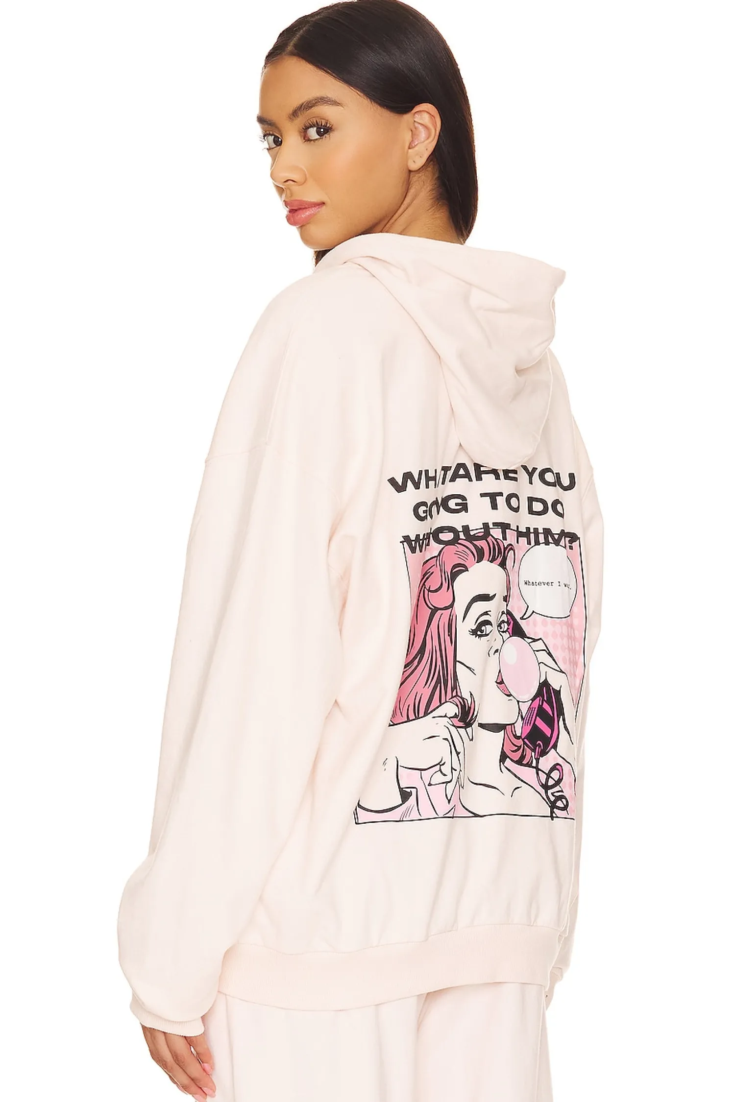 Women Boys Lie Loungewear>What Are You Going To Do Without Him Zip-up Hoodie