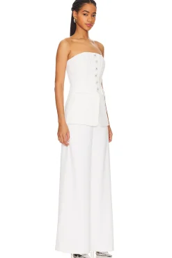 Women self-portrait Jumpsuits>Bandeau Crepe Jumpsuit