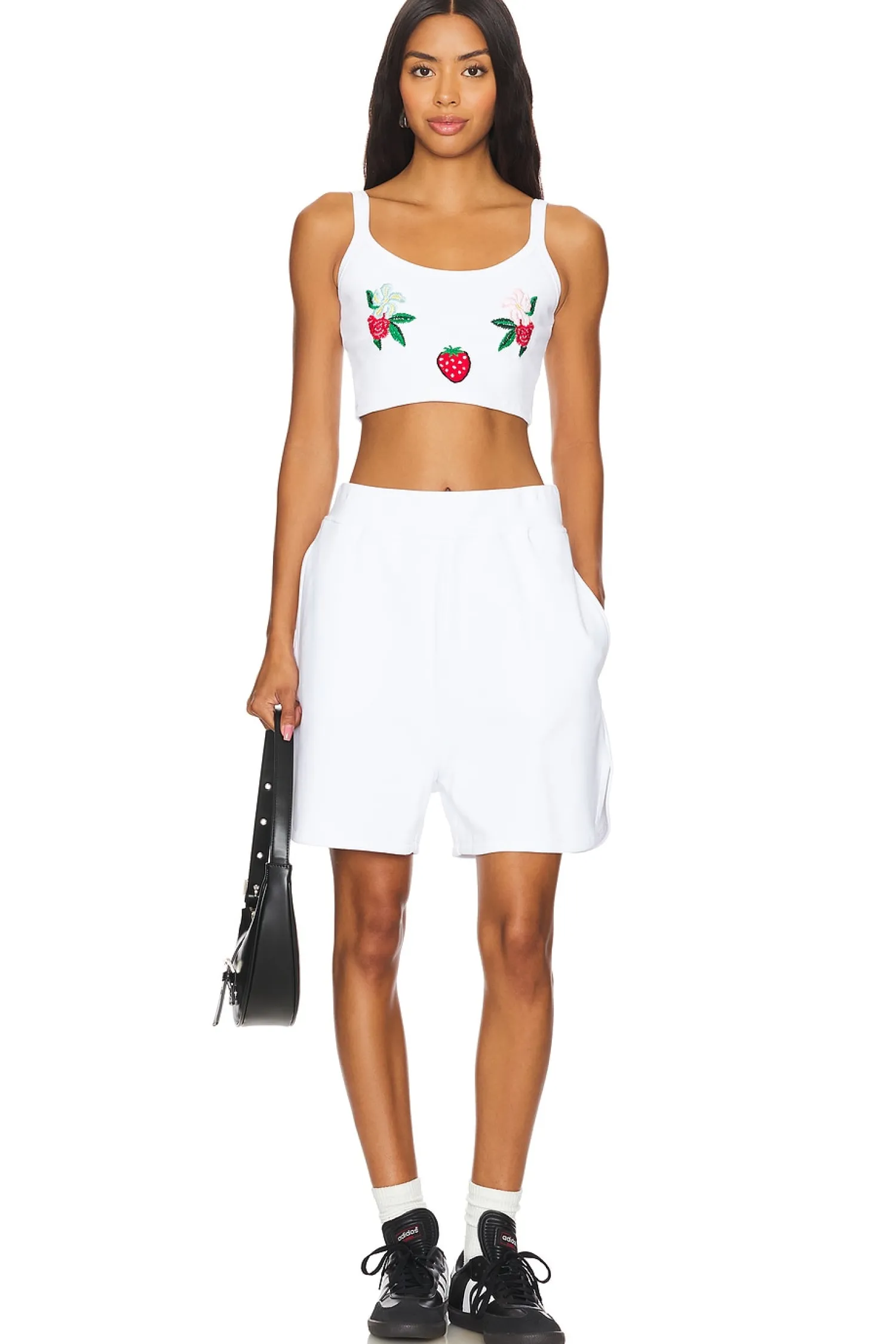 Women FIORUCCI Loungewear>Embroidered Fleece Shorts