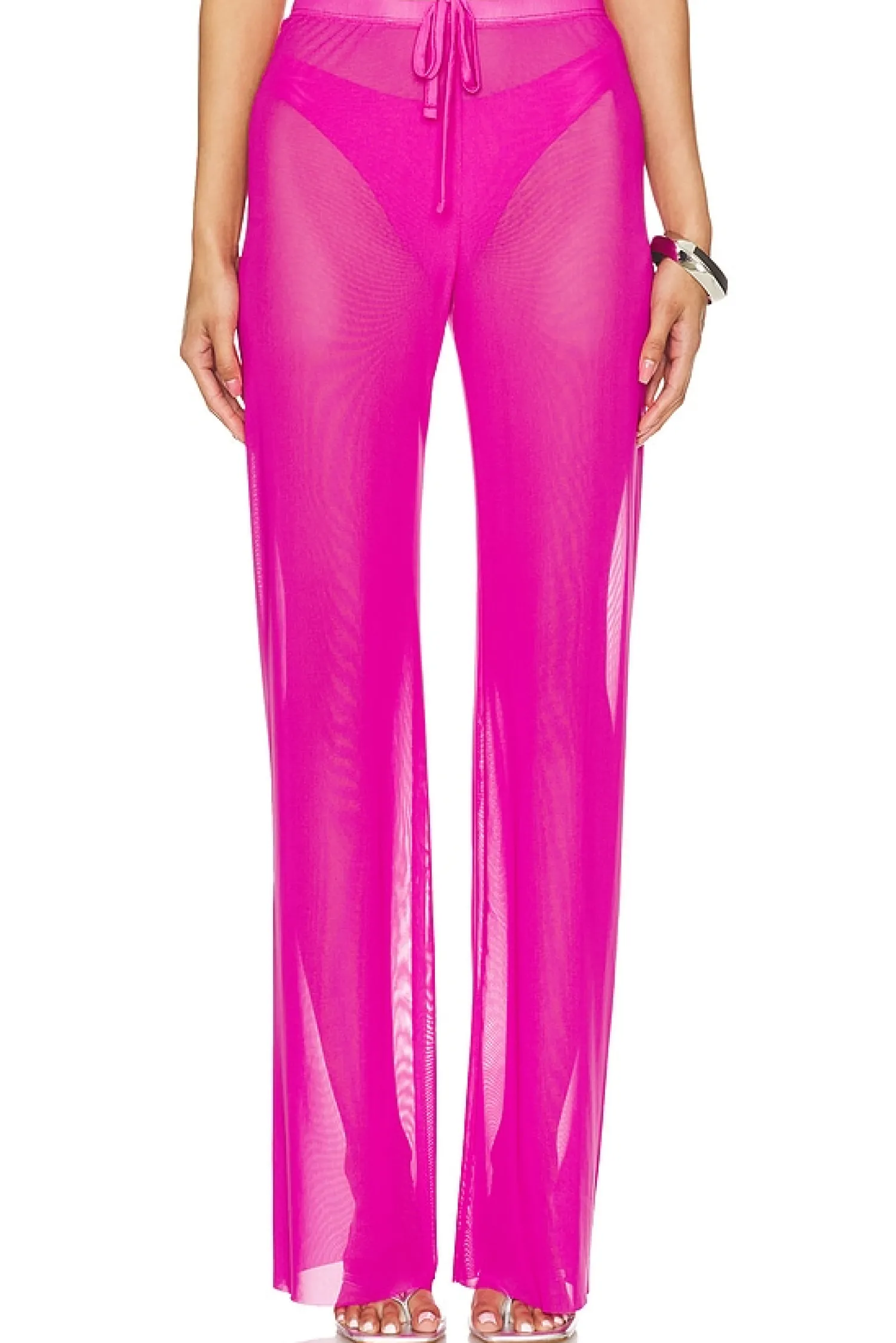 Women Good American Pants>Wide Mesh Pants