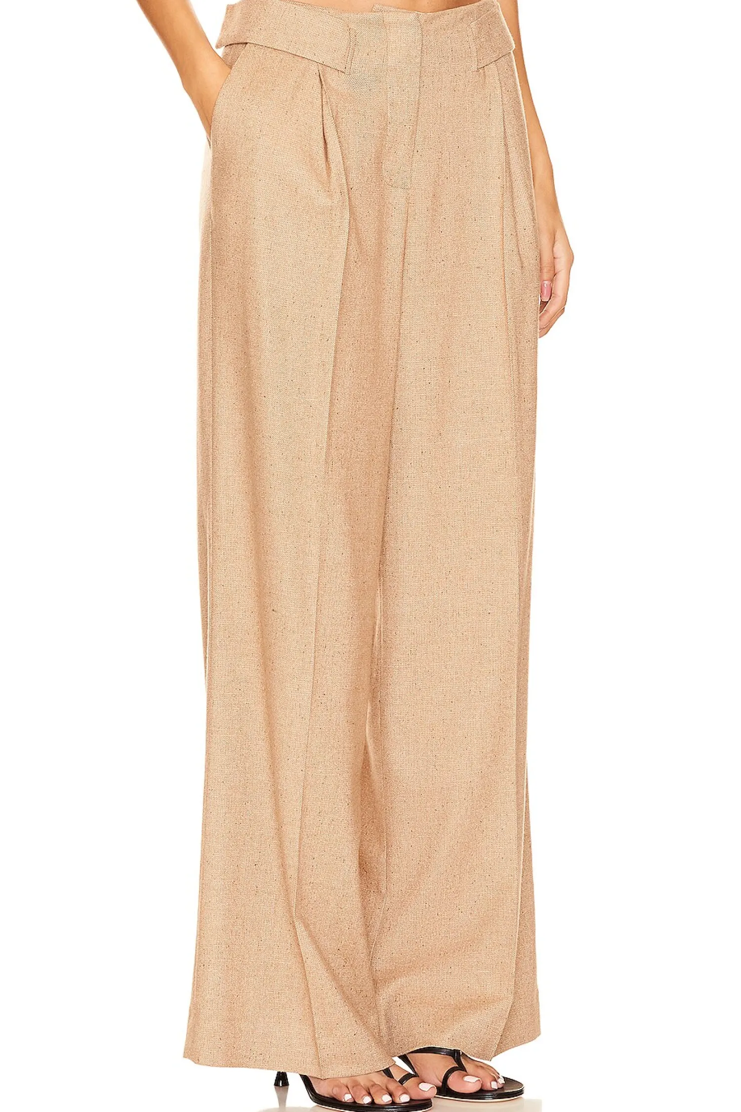 Women REMAIN Pants>Wide Pant With Eyelet Belt