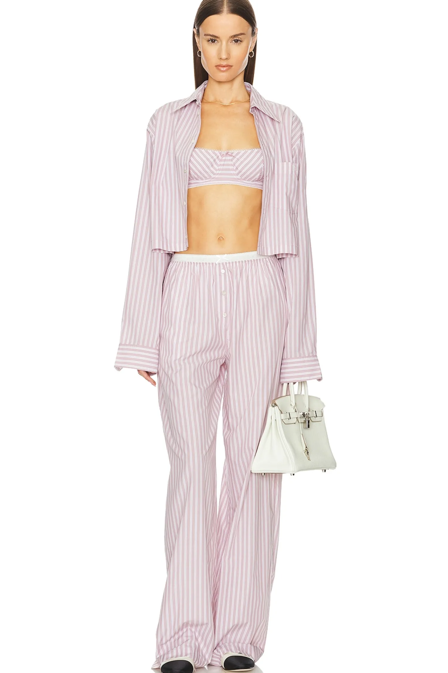 Women Helsa Lingerie & Sleepwear>Wide Stripe Poplin Bra