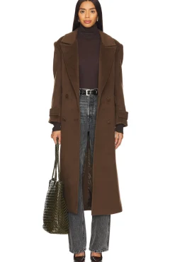 Women AEXAE Jackets & Coats>Wool Structured Belted Coat