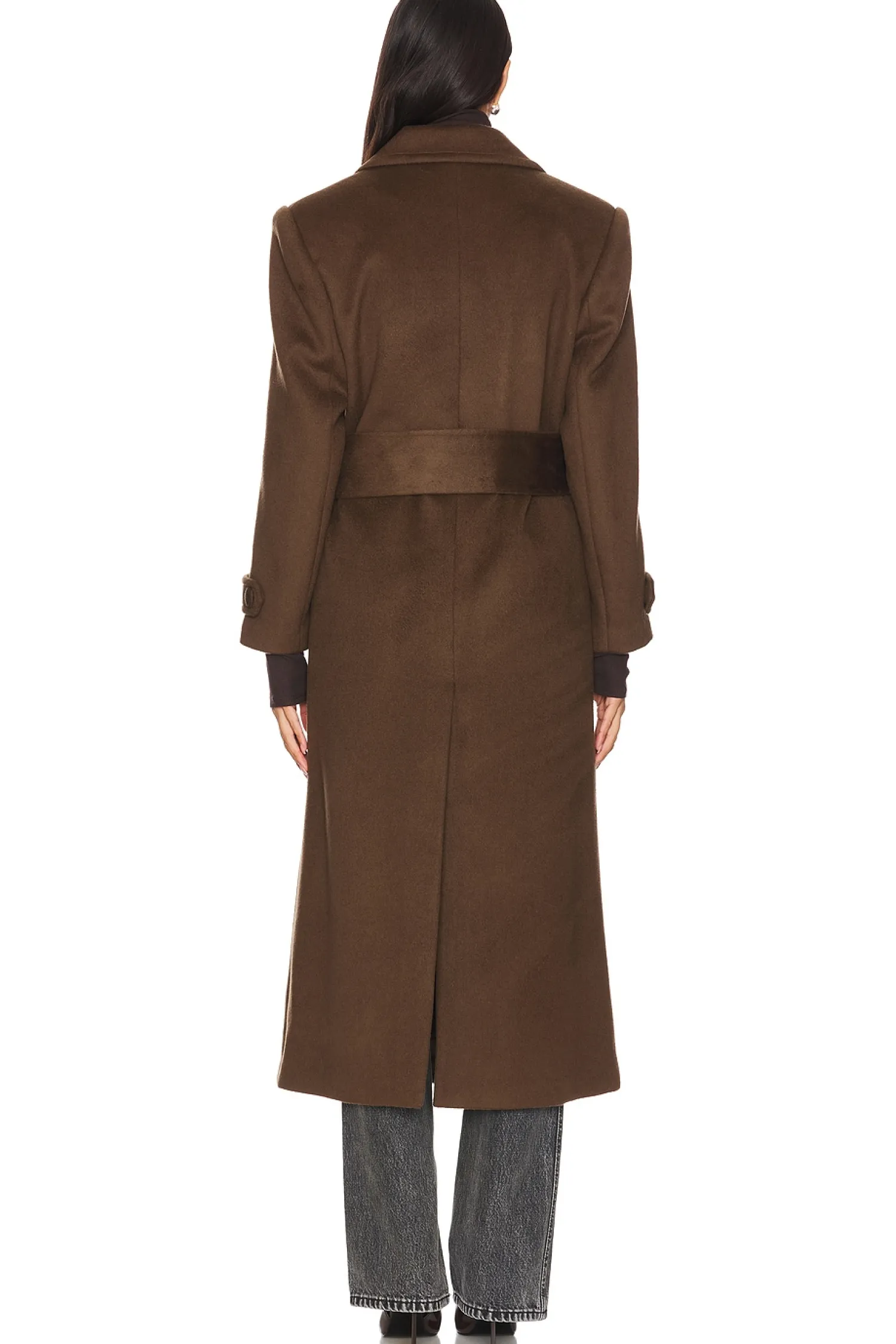 Women AEXAE Jackets & Coats>Wool Structured Belted Coat
