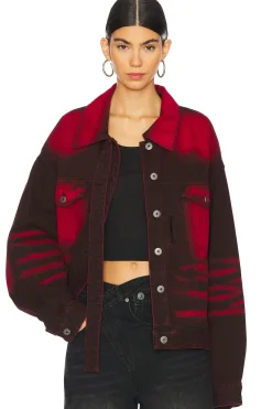 Women MARRKNULL Jackets & Coats>Wrapped Denim Jacket