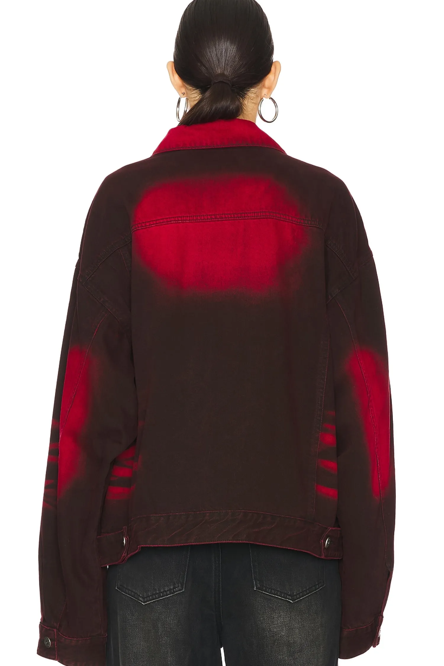 Women MARRKNULL Jackets & Coats>Wrapped Denim Jacket