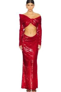 Women MARRKNULL Dresses>Wrapped Maxi Dress
