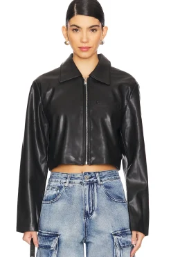 Women superdown Jackets & Coats>x Emily Gemma Gabriella Faux Leather Jacket
