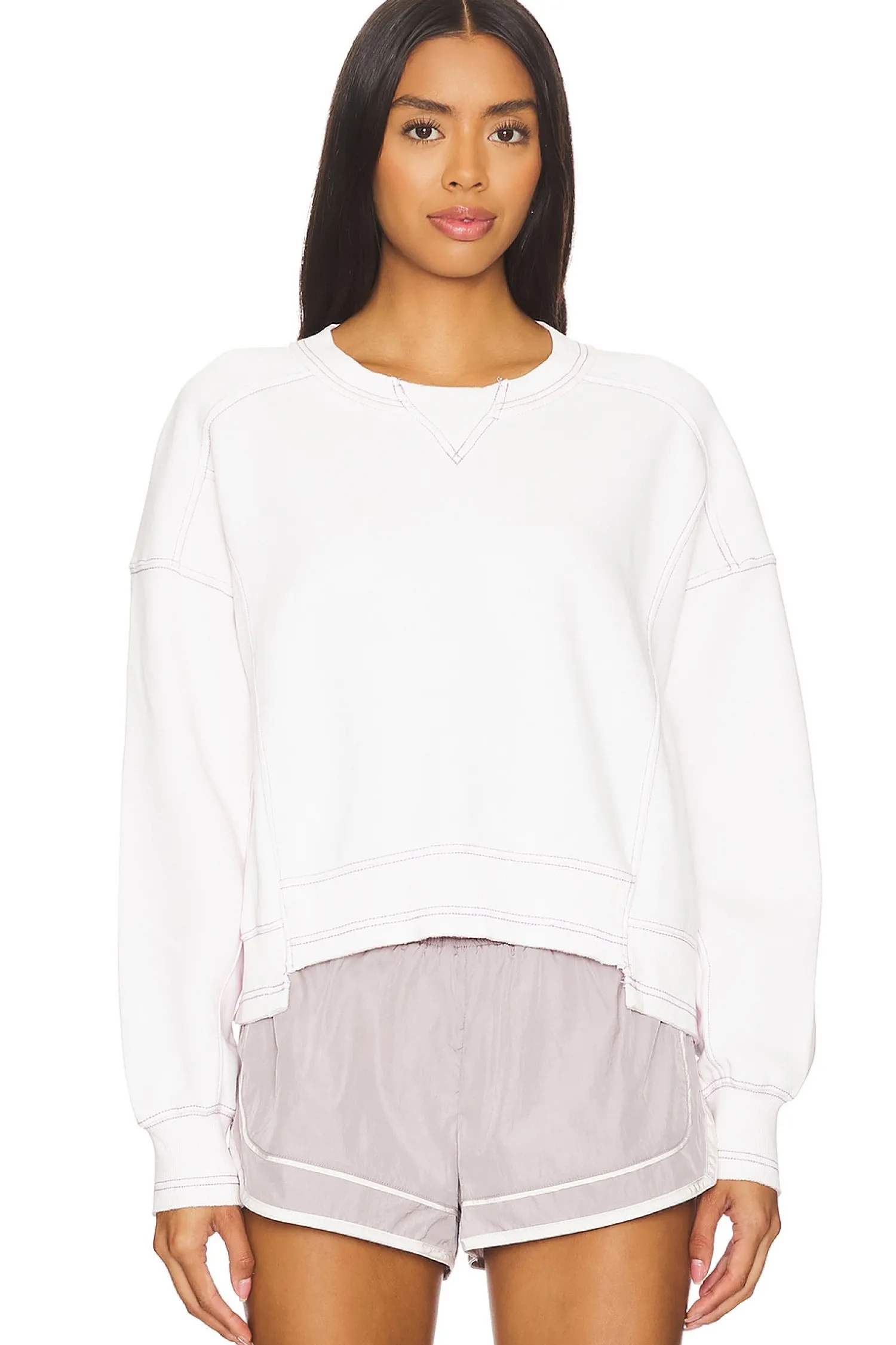 Women Free People Loungewear>X FP Movement Intercept Pullover In Rose Wash