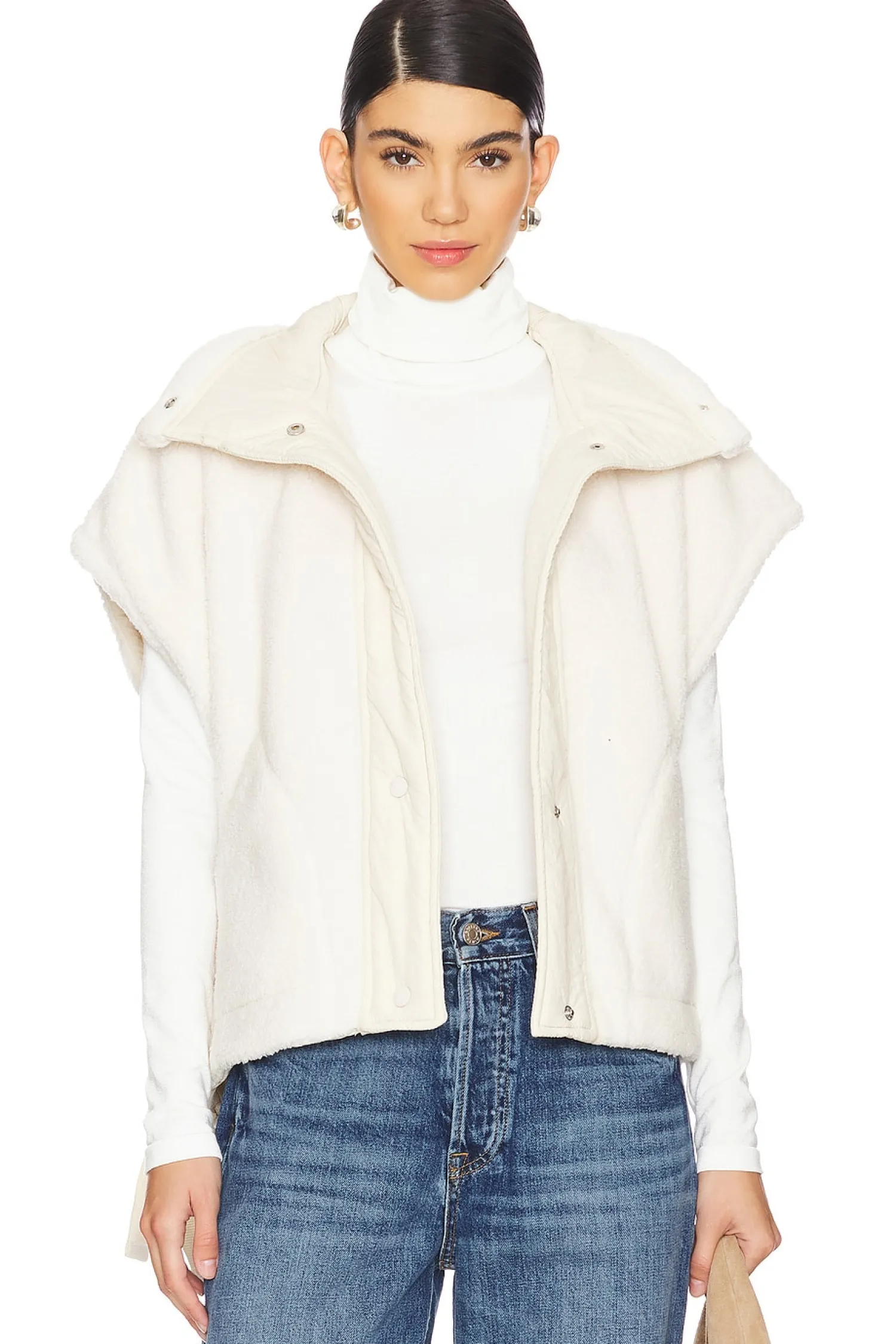 Women Free People Jackets & Coats>x FP Movement Scout It Out Fleece Vest In Birch Tree