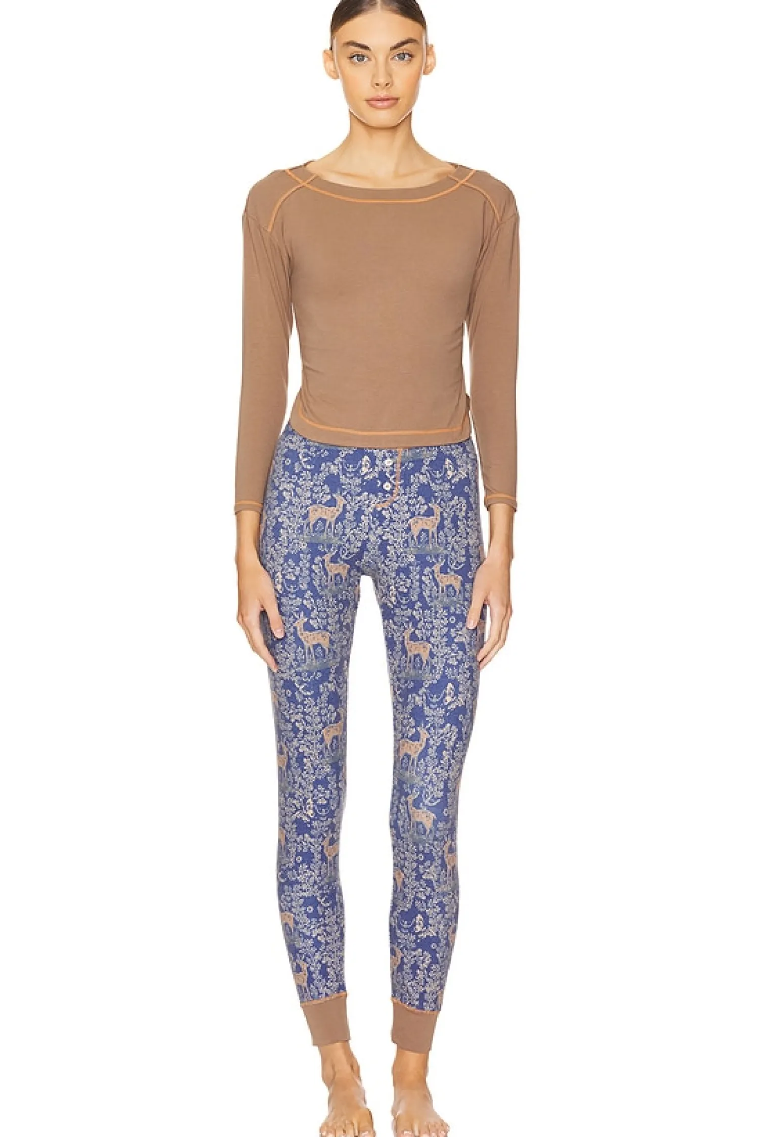 Women Free People Lingerie & Sleepwear>x Intimately FP Chill Evening Pj Set In Night Sky Combo