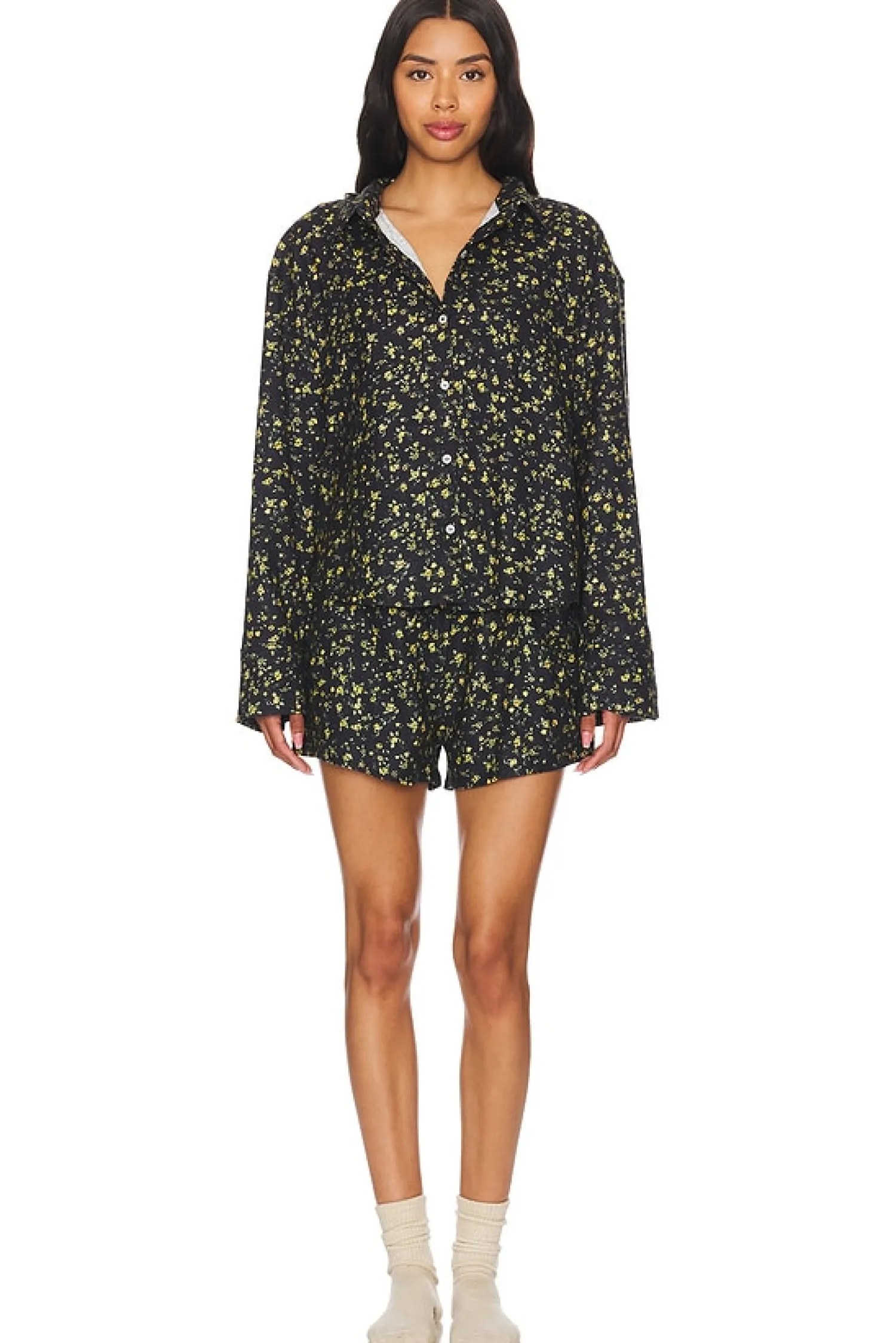 Women Free People Lingerie & Sleepwear>x Intimately FP Early Morning Sleep Set In Natural Combo