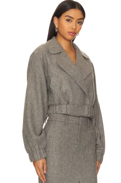 Women L'Academie Jackets & Coats>x Marianna Kit Tweed Moto