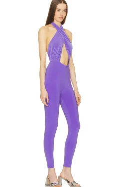 Women Norma Kamali Jumpsuits>x REVOLVE Cross Halter Jumpsuit